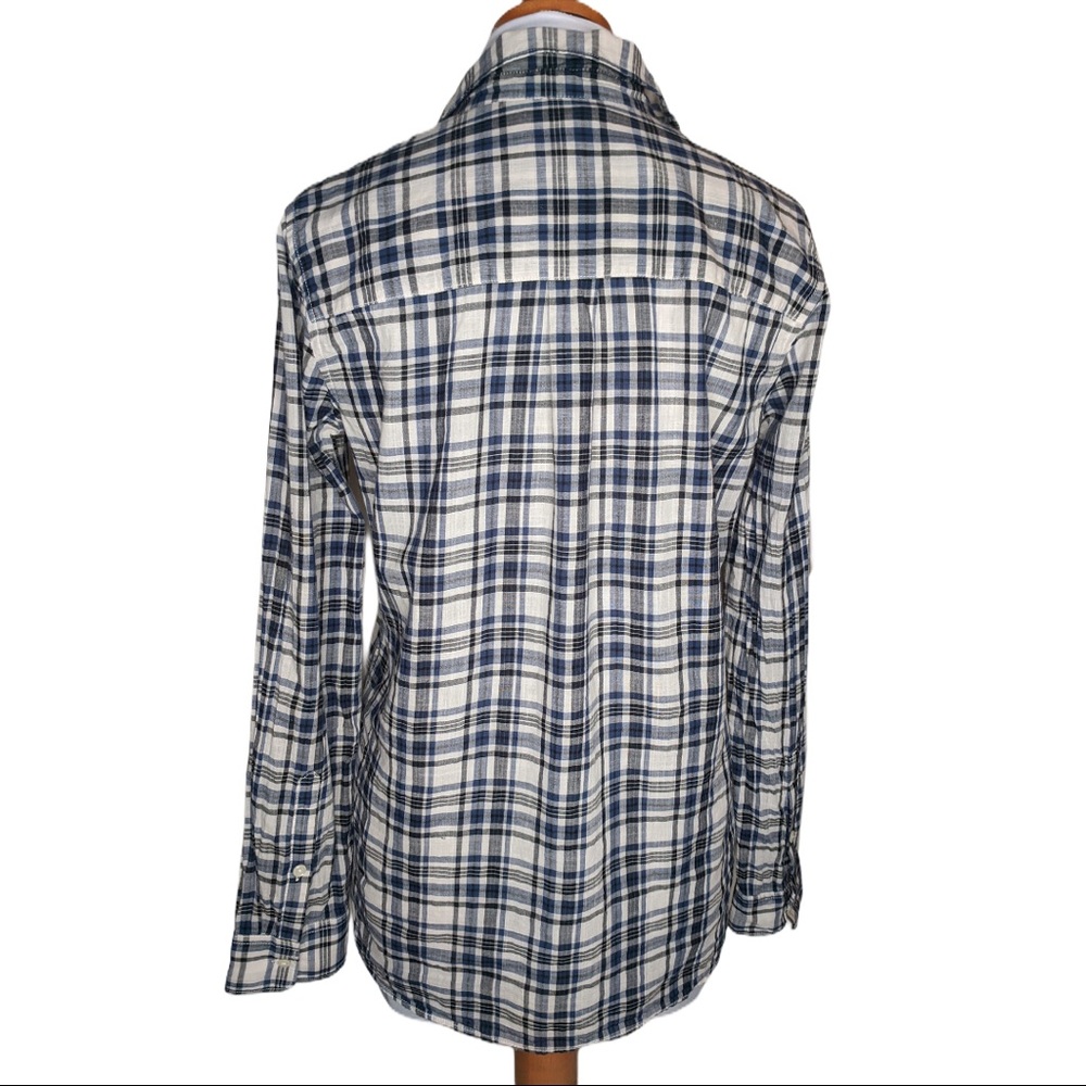 Madewell Slim Ex Boyfriend Coltrane Plaid Shirt - Picture 4 of 6